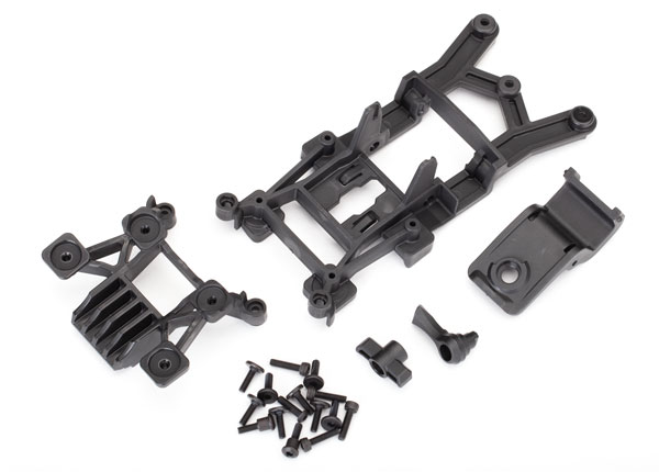 [ TRX-6720 ] Traxxas body mount, front & rear / 3x12mm CS (4)-TRX6720 
