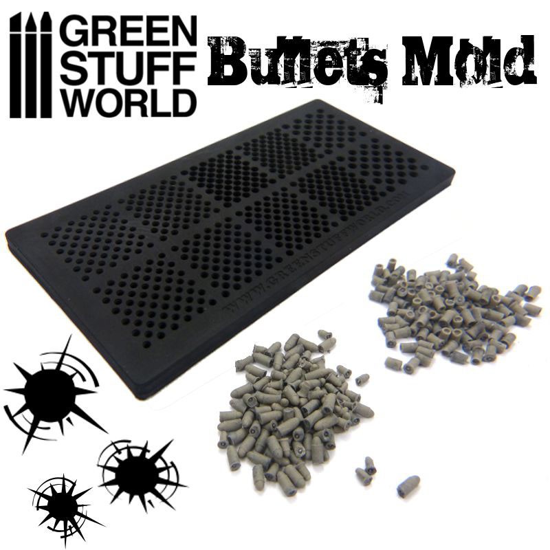 [ GSW1423 ] Green stuff world Rubber molds - BULLETS