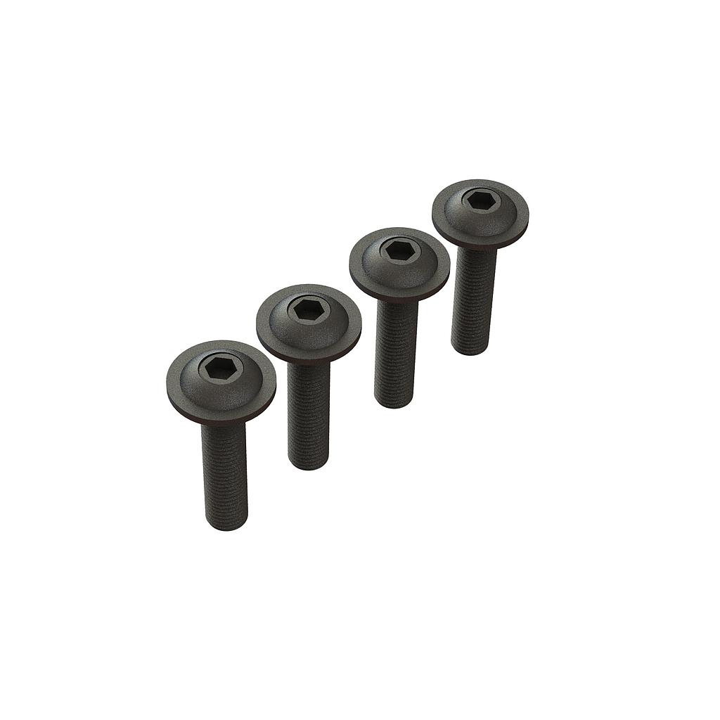 [ ARA727412 ] Button Head Screw Flanged M4x14mm - 4st
