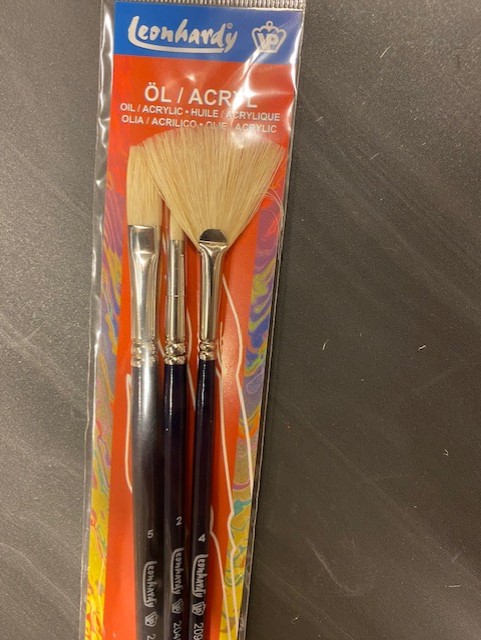 [ Z2092300 ] Leonhardy Olie/Acryl penseelset 3-delig (5-2-4)