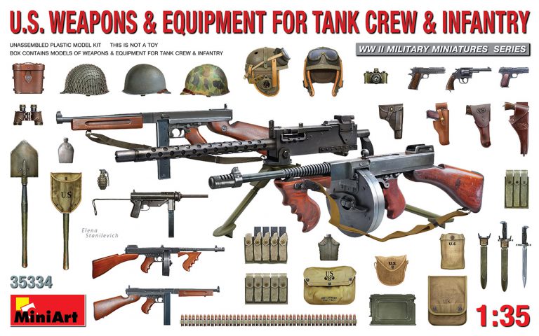 [ MINIART35334 ] Miniart U.S. Weapons & Equipment For Tank Crew & Infantry 1/35