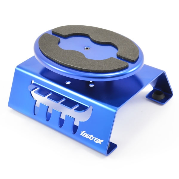 [ CMLFAST407B ] blue alu car stand rotating with magnet 