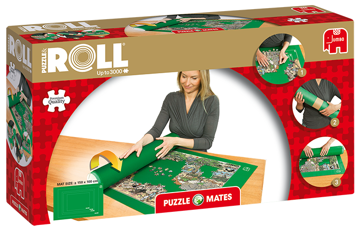 [ JUMBO17691 ] Puzzle Mates - Puzzle & Roll Up (tot 3000 puzzelstukjes)