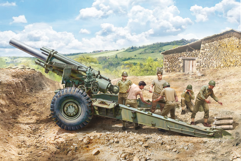 [ ITA-6581S ] Italeri M1 155mm Howitzer With Crew (6 figures) 1/35