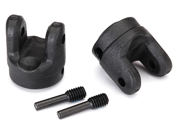 [ TRX-8658 ] Traxxas yokes, transmission (2)/ 4x15mm screw pins (2) - TRX8658