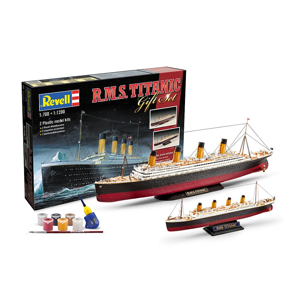[ RE05727 ] Revell R.M.S. Titanic Gift Set - 2 plastic model kits 1/700 & 1/1200