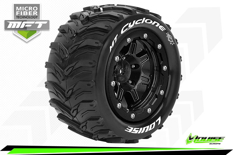 [ PROLR-T3331SB ] Louise RC - MFT - MT-CYCLONE - Maxx Bandenset - Besd-Lock Velgen - Hex 17mm