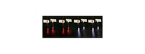 [ CA908074 ] Carson Licht set 4 witte +4 rode  werkt op 9volt 