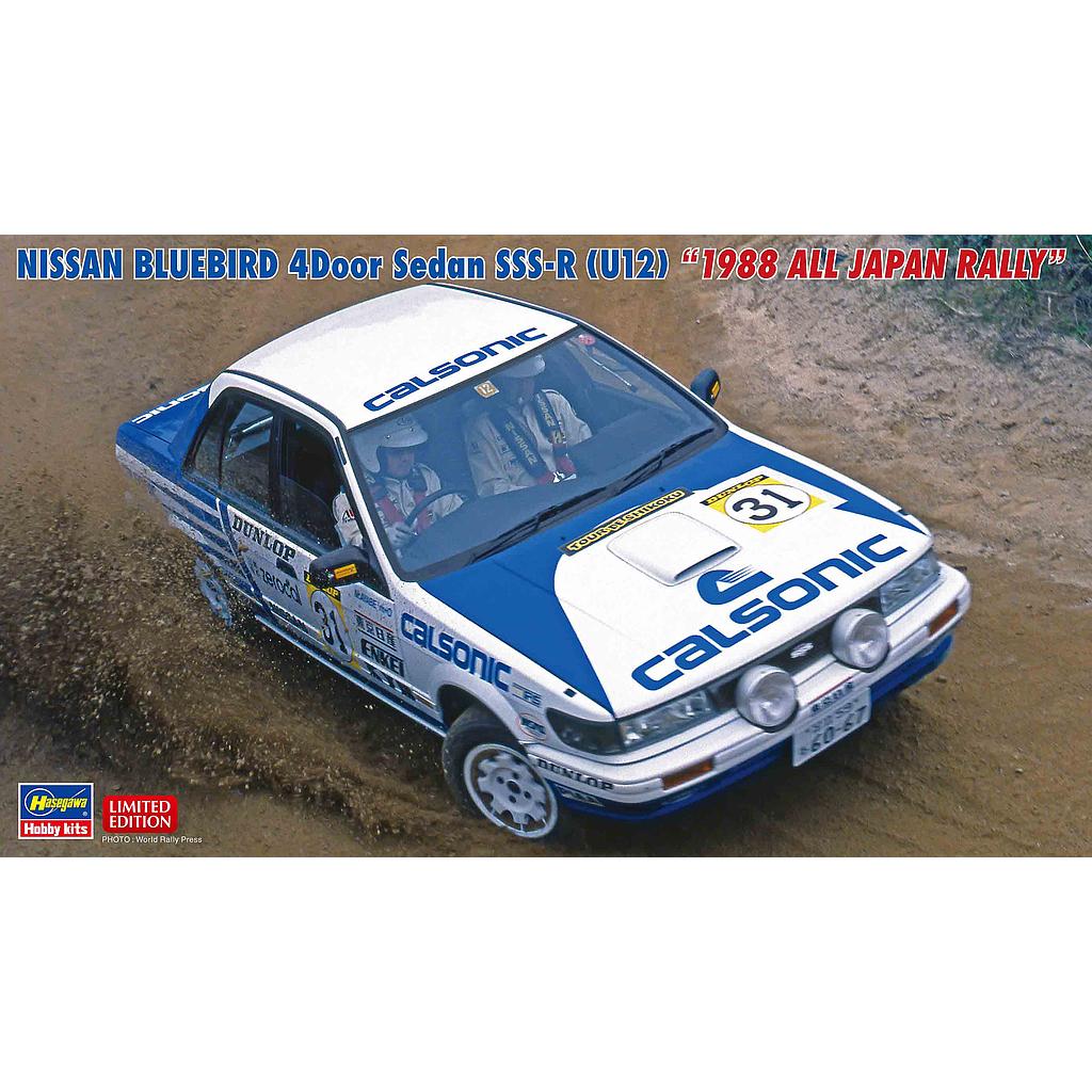[ HAS20470 ] Hasegawa Nissan Bluebird 4door Sedan SSS-R (U12) "1988 All Japan Rally" 1/24 