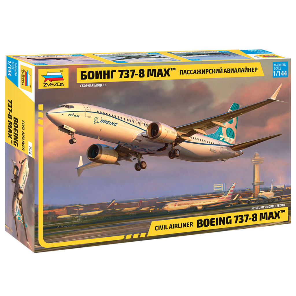 [ ZVE7026 ] Zvezda Boeing 737 Max 8 1/144