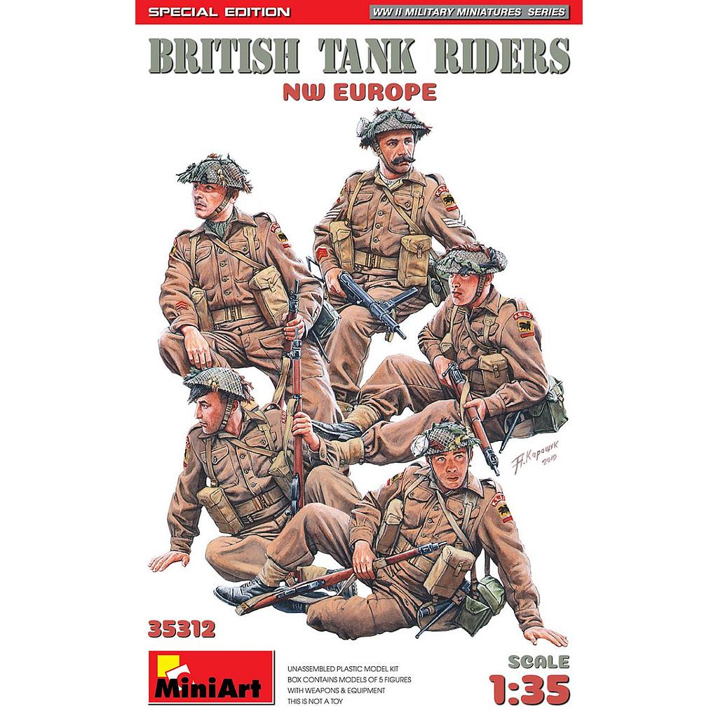 [ MINIART35312 ] British tank riders nw europe 1/35