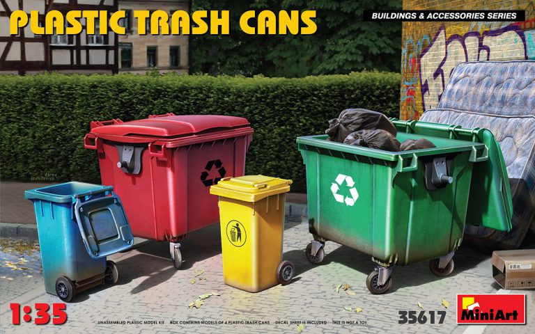 [ MINIART35617 ] Plastic trash cans 1/35 