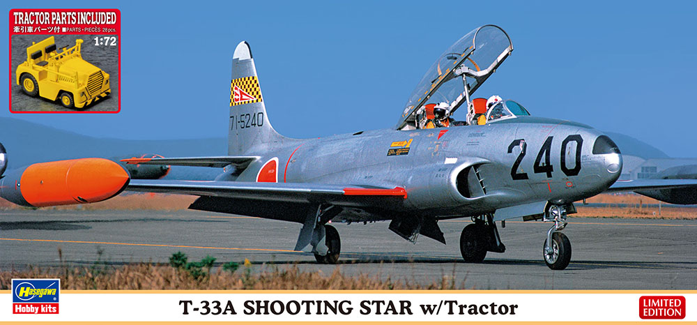 [ HAS02363 ] Hasegawa T-33A Shooting Star w/Tractor 1/72 