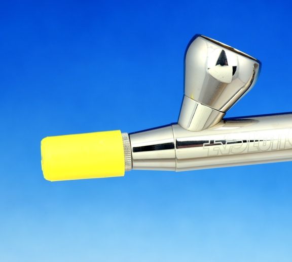 [ HS127990 ] Harder & steenbeck plastic cap for cleaning or color mixing by bubble, yellow