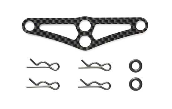 [ T54782 ] Tamiya Touring Car Carbon Body Mount Crossmember (Front)