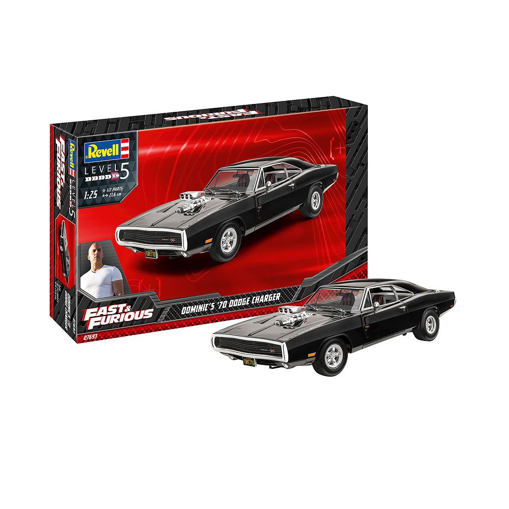 [ RE07693 ] Revell Dominic's '70 Dodge Charger (Fast&amp;Furious) 1/25