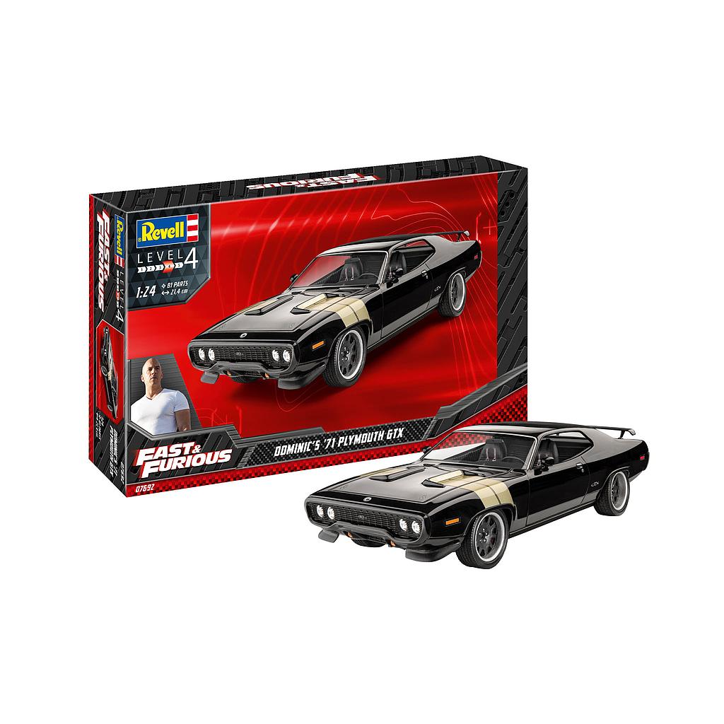 [ RE07692 ] Revell Dominic's '71 Plymouth GTX (Fast&amp;Furious) 1/24