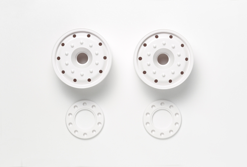 [ T56544 ] Tamiya semi wide wheels (30mm width) white 2st