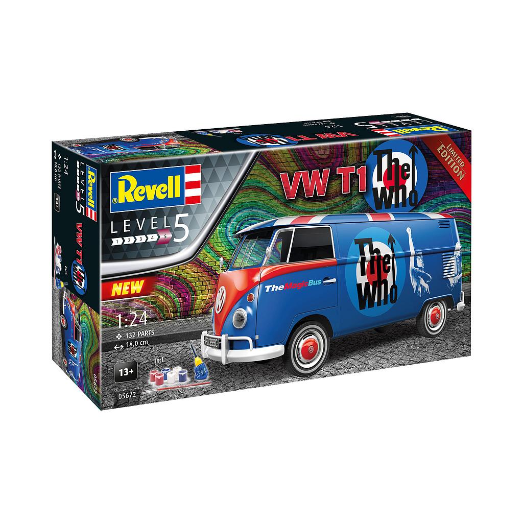 [ RE05672 ] Revell Gift Set VW T1 &quot;The Who&quot; 1/24
