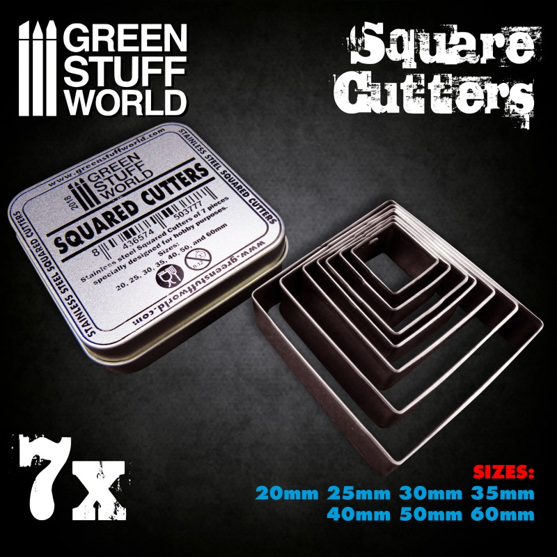 [ GSW2018 ] Green stuff world Squared Cutters for Bases