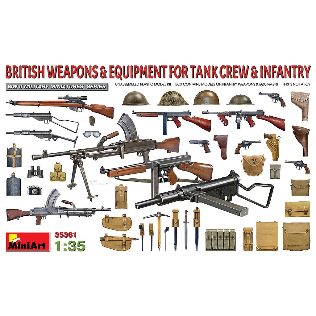 [ MINIART35361 ] British Weapons &amp; Equipment For Tank Crew &amp; Infantry 1/35