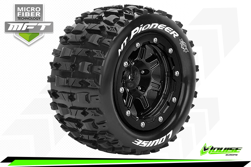 [ PROLR-T3329SB ] Louise RC - MFT - MT-PIONEER - MAXX - Banden - 3.8 Bead-Lock Velgen - 1/2 Offset - Hex 17mm