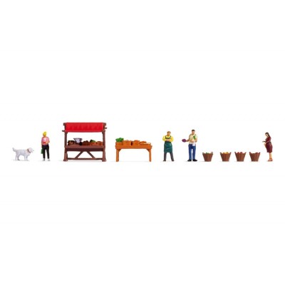 [ NO16225 ] Noch Figuren Thema: Groentenkraam