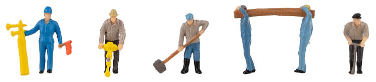 [ FAL151621 ] Faller Spoorwegarbeiders 1/87