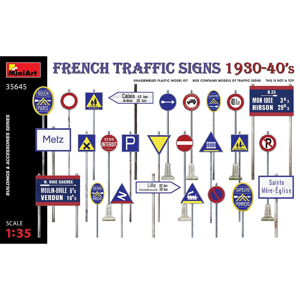 [ MINIART35645 ] French traffic signs 1/35