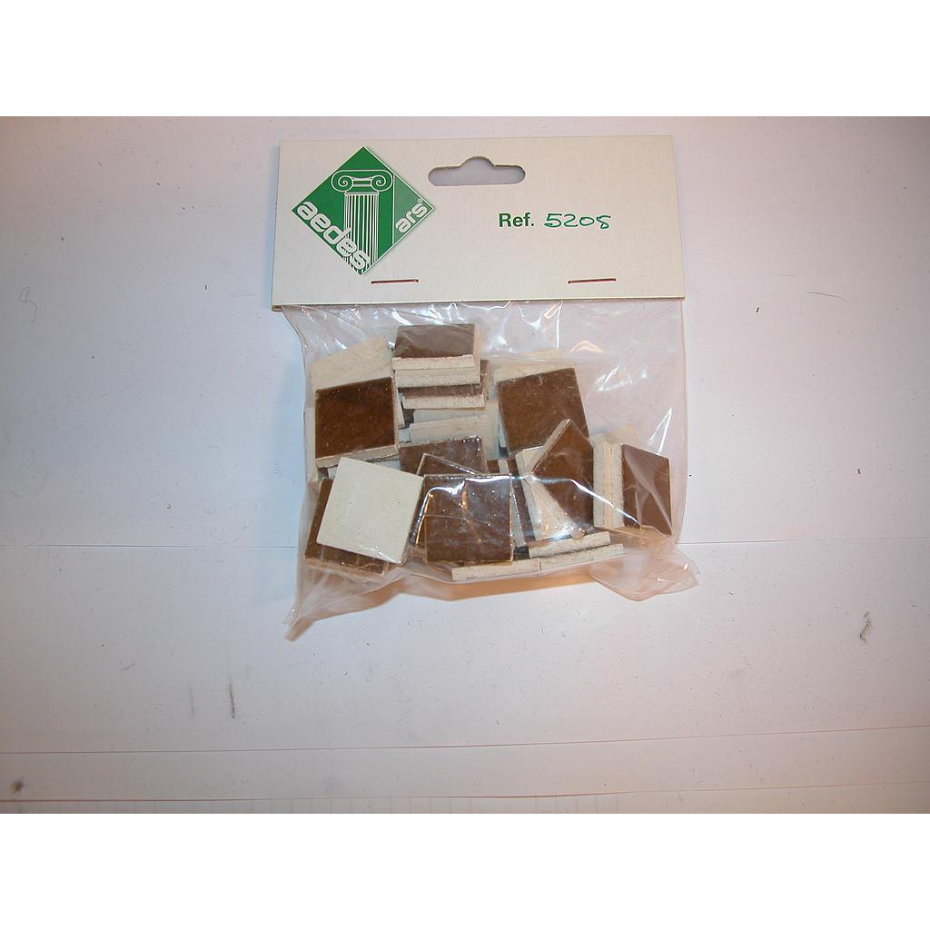 [ A5205 ] Aedes 52050 mozaiektegel 20x20 donker bruin /dark brown  50st  