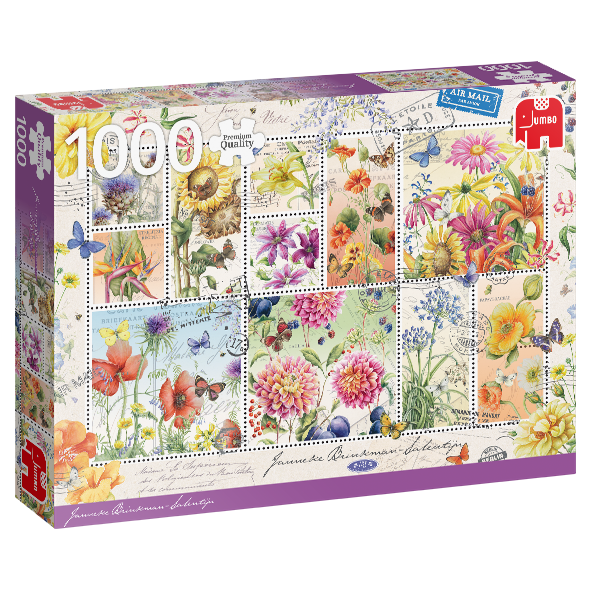 [ JUMBO18812 ] Zomerbloemen postzegels - 1000 stukjes