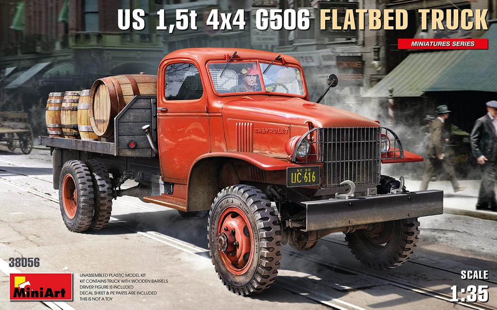 [ MINIART38056 ] Miniart US 1,5T 4x4 G506 Flatbed Truck 1/35