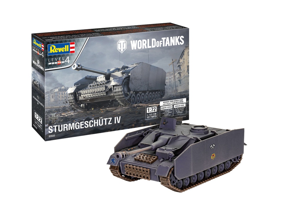 [ RE03502 ] Revell Sturmgeschütz IV "World of Tanks" 1/72