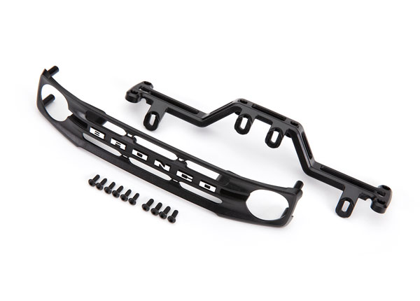 [ TRX-9220 ] Traxxas  Grille, Ford Bronco (2021)/ grille mount/ 2.6x8 BCS (8)/ 3x8 BCS (4)/ 1.6x7 BCS (self-tapping) (4) (fits #9211 body) - TRX9220