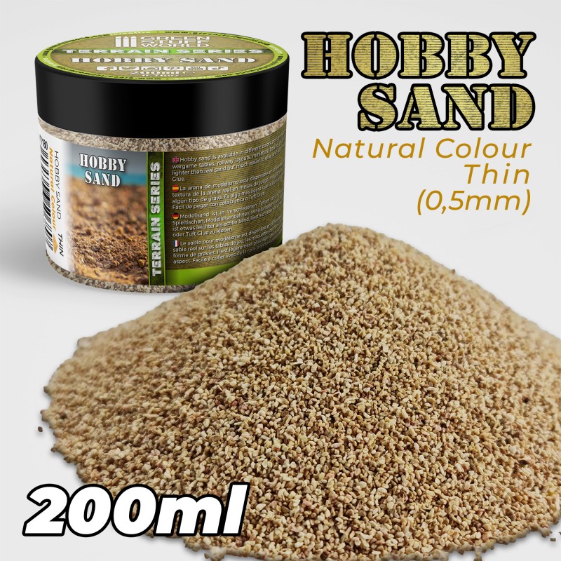 [ GSW11180 ] Green stuff world Thin Hobby Sand - Natural 200ml