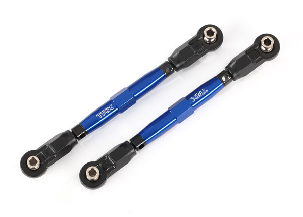 [ TRX-8948X ] Traxxas  Toe links, front (TUBES blue-anodized, 7075-T6 aluminum, stronger than titanium) (88mm) (2)/ rod ends, rear (4)/ rod ends, front (4)/ aluminum wrench (1) - TRX8948