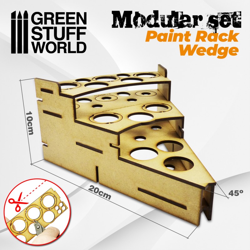 [ GSW9848 ] Green stuff world Modular Paint Rack - WEDGE