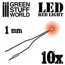 [ GSW1384 ] Green stuff world Red LED Lights - 1mm (10 stuks)