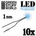 [ GSW1478 ] Green stuff world Cool White LED Lights - 1mm (10 stuks)