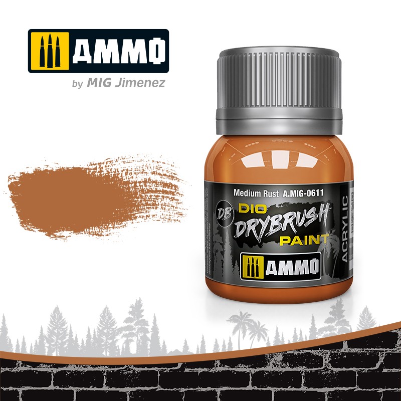 [ MIG0611 ] DRYBRUSH MEDIUM RUST JAR 40ML