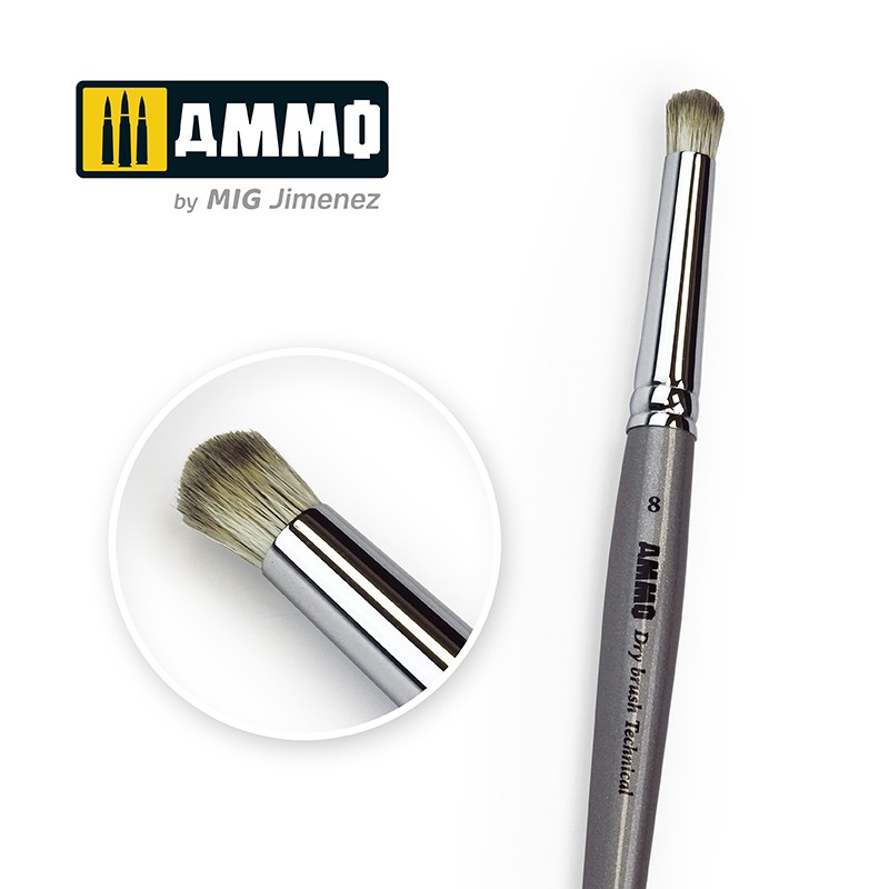 [ MIG8703 ] AMMO DRYBRUSH NO. 8 TECHNICAL BRUSH