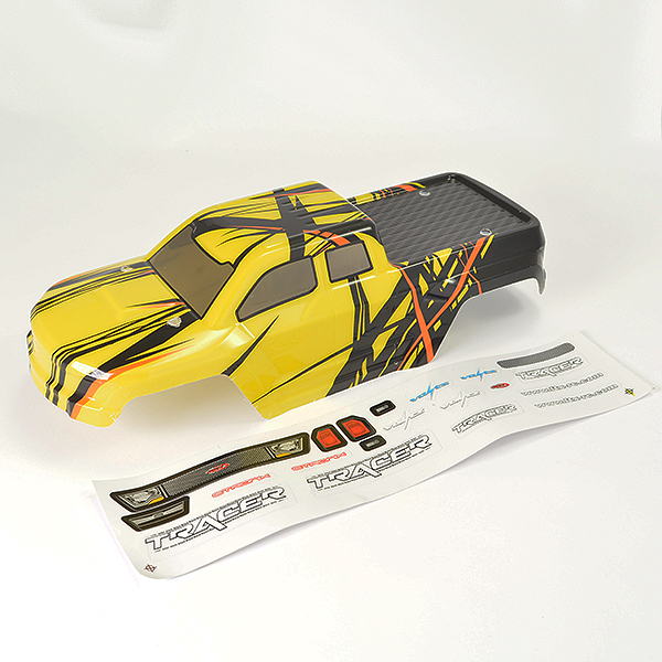 [ FTX9792 ] FTX TRACER TRUCK BODY &amp; DECAL - YELLOW OPTION