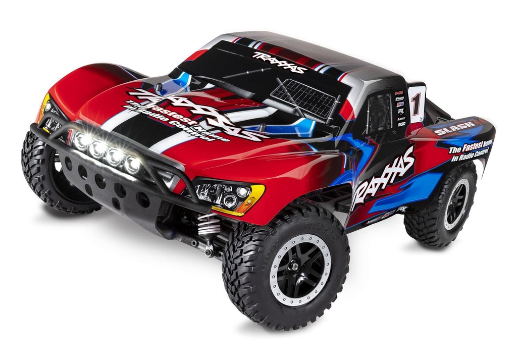 [ TRX-68054-61RED ] Traxxas Slash 4X4 TQ 2.4GHz LED lights (incl. battery/charger) - Red  TRX68054-61RED
