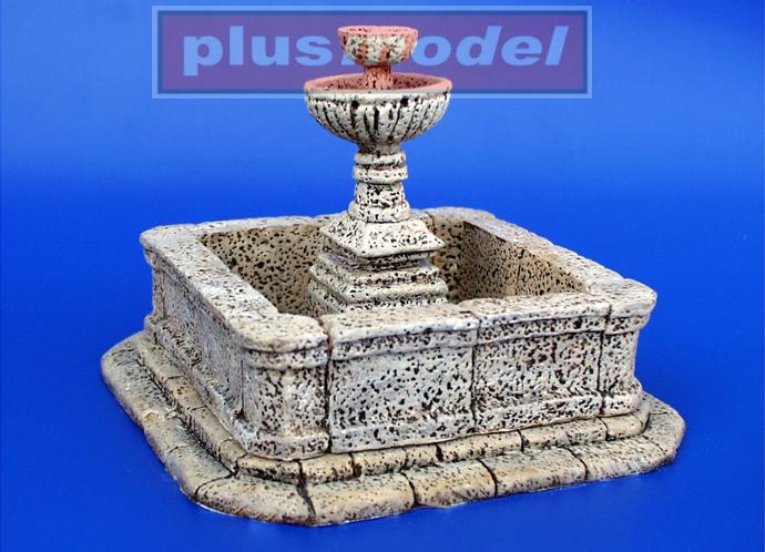 [ PLUSMODEL95 ] Plusmodel Town Public Fountain 1/35