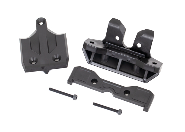 [ TRX-9536 ] Traxxas Bumper, rear/ skidplate, rear/ tie bar mount, rear/ 3x25 CS (2) TRX9536