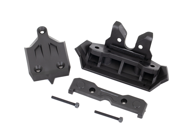 [ TRX-9535 ] Traxxas  Bumper, front/ skidplate, front/ tie bar mount, front/ 3x25 CS (2) TRX9535