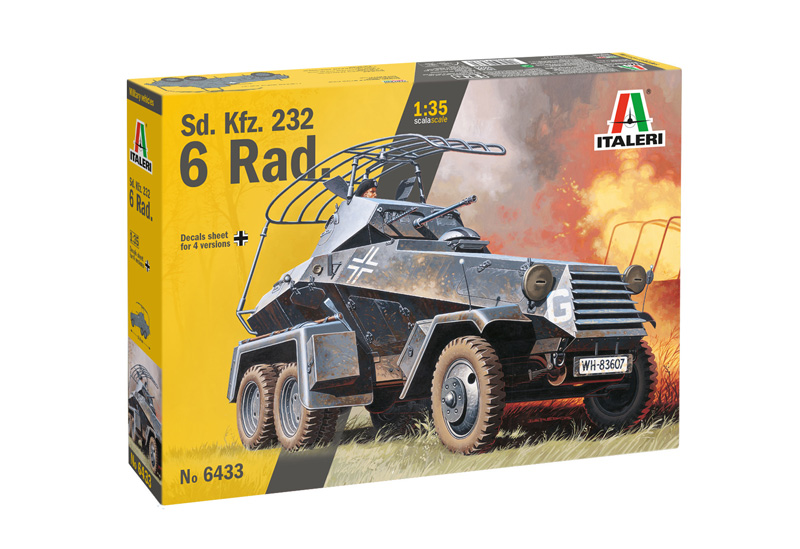[ ITA-6433 ] Italeri Sd. Kfz. 232 6 Rad.  1/35