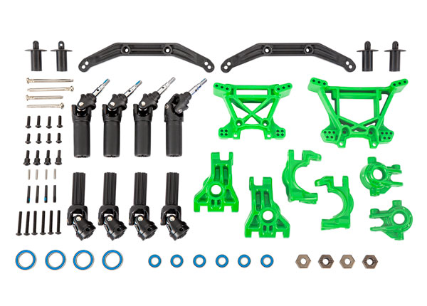 [ TRX-9080G ] Traxxas Outer Driveline & Suspension Upgrade Kit - Green -TRX9080G