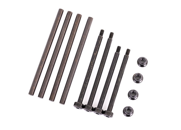 [ TRX-9540 ] Traxxas  Suspension pin set, front & rear (hardened steel), 4x67mm (4), 3.5x48.2mm (2), 3.5x56.7mm (2)/ M3x0.5mm NL, flanged (2) TRX9540