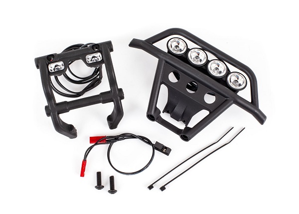 [ TRX-6794 ] Traxxas  LED light set, complete (includes front and rear bumpers with LED light bar, rear LED harness, & BEC Y-harness) (fits 4WD Stampede®) TRX6794